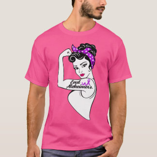 Camiseta Alzheimer Sensibilização Forte Fita Roxa