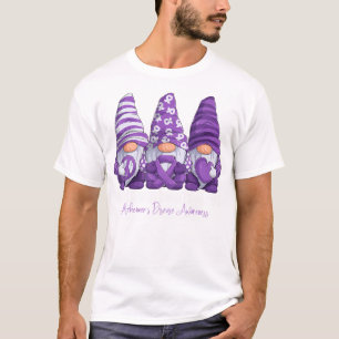 Camiseta Alzheimer Sensibilização Mês Fita Roxa G