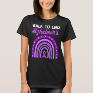 Camiseta Alzheimers Conhecem Caminho Para Acabar Com As Doe