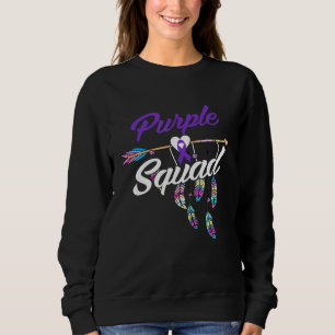 Camiseta Alzheimers Purple Squad Warriors Men