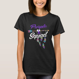 Camiseta Alzheimers Purple Squad Warriors Men