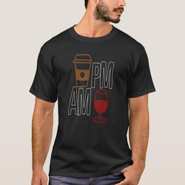 Camiseta AM Café PM Win Roupa sarcasmo (Frente)