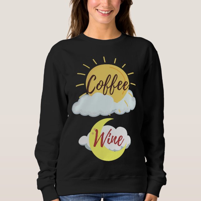 Camiseta Am Café Pm Wine (Frente)