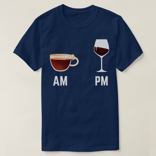 Camiseta AM pm wine (Frente do Design)