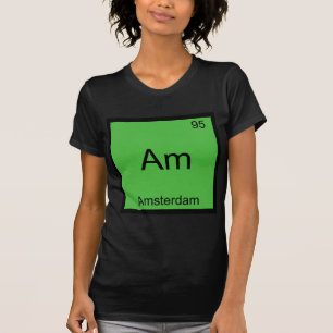Camiseta Am - Símbolo de Elemento de Química Engra