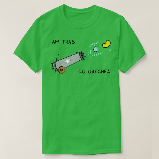 Camiseta Am tras cu urechea (Frente do Design)