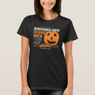 Camiseta Ama a Fazenda de Abóbora de Terror do Halloween As