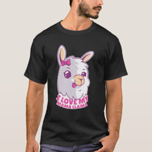 Camiseta Ama a mamãe Lhama