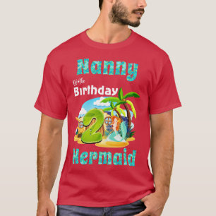 Camiseta Ama Bonita Da Sereia Do segundo aniversário