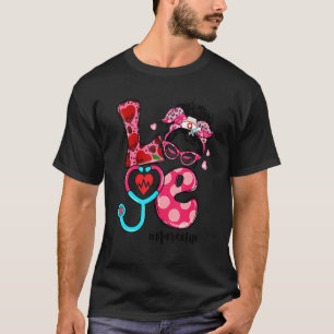 Camiseta Ama Enfermeira Vida Mensageira Dia de os namorados