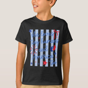 Camiseta Ama Humanos Pequenos E A América Também Enfermeira
