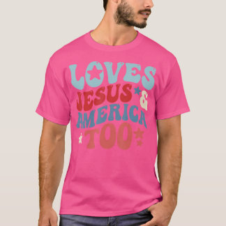 Camiseta Ama Jesus E América Demasiado 4 De Julho, Groovy D