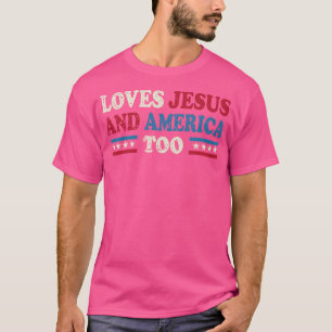 Camiseta Ama Jesus E América Também
