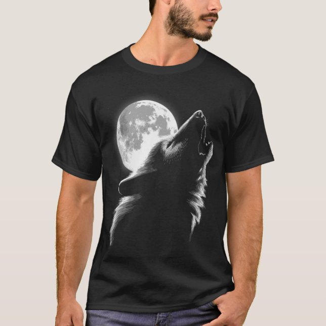 Camiseta Ama Lobos, Lua de Lobo 3 (Frente)