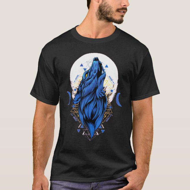 Camiseta Ama Lobos lua do lobo 1 (Frente)