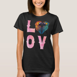 Camiseta AMA Macaws e Macaw Parrots Pássaros Proprietários 