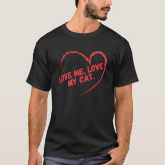 Camiseta Ama-me, ama o meu gato