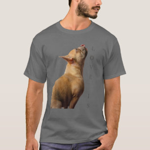 Camiseta Ama o Buldogue Francês Francês Mãe Pai Cachorro Pu