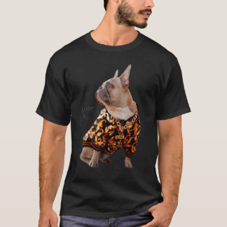 Camiseta Ama o Buldogue Francês Francês Mãe Pai Cachorro Pu