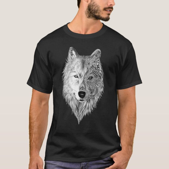 Camiseta Ama o rosto do lobo (Frente)