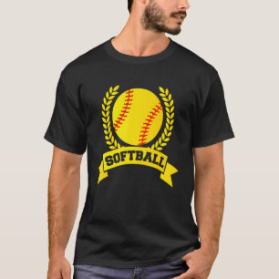 Camiseta Ama Softbol Para Meninas Adolescentes E Mulheres C