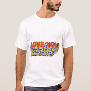Camiseta AMA VOCÊ - Cota de Imitação Retrográfica em camada