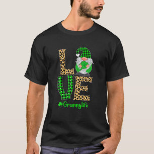 Camiseta Ama Vovó Dia de São Patrício Gnomo Irlandesa Vo