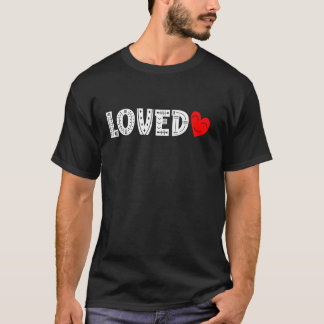 Camiseta AMADO Coração Vermelho Feliz Dia dos Namorados Eng