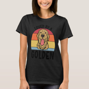 Camiseta Amado por um Cão Retriever Dourado para Mulheres H