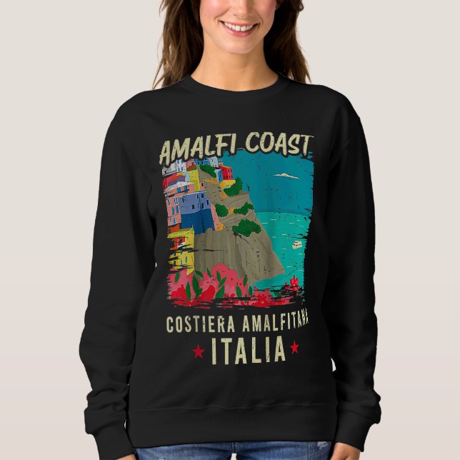 Camiseta Amalfi Coast Costiera Amalfitana Italia Italy Vaca (Frente)