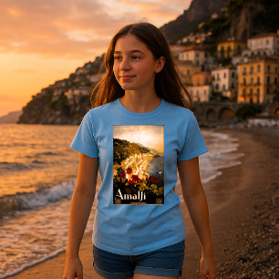 Camiseta Amalfi, Itália Vintage, Turismo Viagem mediterrâni
