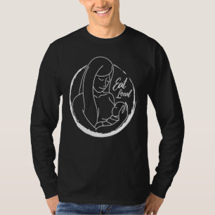 Camiseta Amamentação Nova Mãe Come Local Mãe Bebê Norma