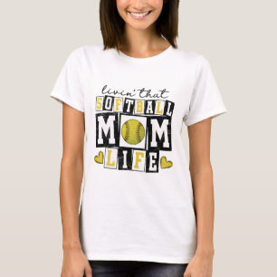 Camiseta Amando aquela vida de mãe suave Mãe Mamãe Garota M