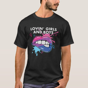 Camiseta Amando Meninas E Meninos Orgulho Bissexual Marcha 