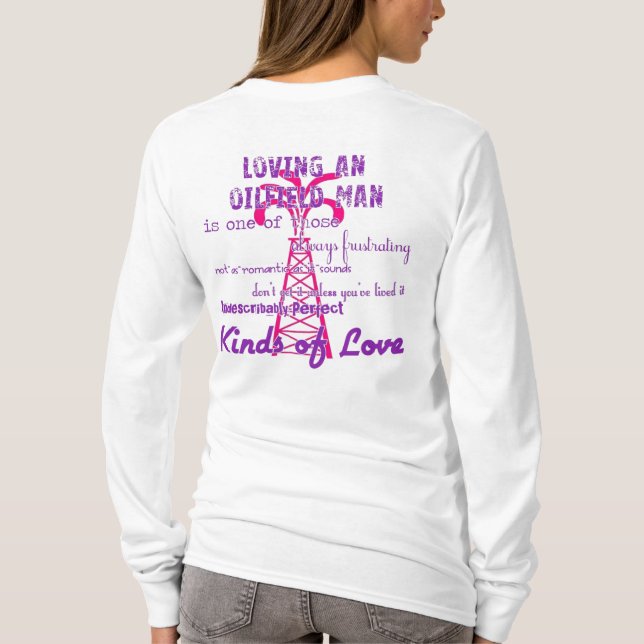 Camiseta Amando um homem do campo petrolífero (Verso)