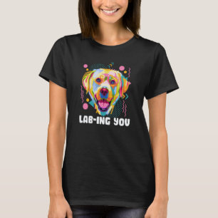 Camiseta Amando Você Cachorro Resgatado Labrador Retriever
