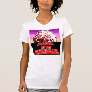 Camiseta Amanhecer do Zombie do Horror do Halloween do Pick