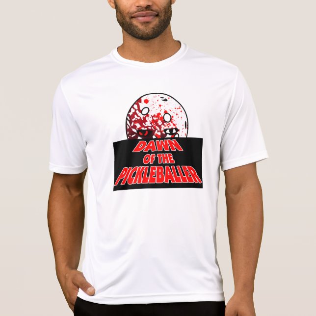 Camiseta Amanhecer do Zombie do Horror do Halloween do Pick (Frente)