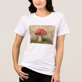 Camiseta Amanita Muscaria Fly Agaric Aquarela Cogumelo 