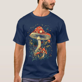 Camiseta Amanita Muscaria Mushroom Botanical Cottagecore 