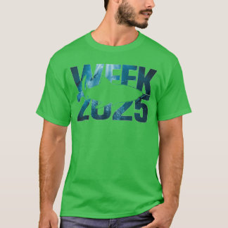 Camiseta Amante 2025 Semana Animal Mar Oceano Esquadrão Cor