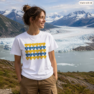 Camiseta Amante Corações Orgulho Viagem Alasca