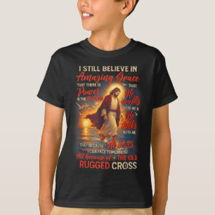 Camiseta Amante Cristão de Jesus Deus Eu Ainda Acredito Inc