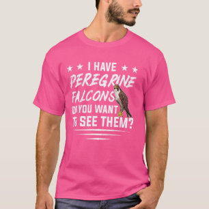 Camiseta Amante da Falcoaria Observação de Aves Falcão Pere