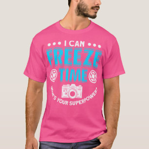 Camiseta Amante da Fotografia de Congelamento do Tempo