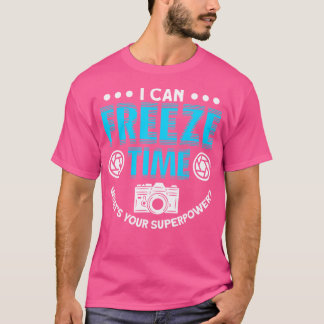 Camiseta Amante da Fotografia de Congelamento do Tempo
