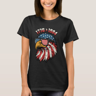 Camiseta Amante da Liberdade Patriótica dos EUA 1776 1984