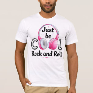 Camiseta Amante da Música Apenas Seja Legal Rock and Roll