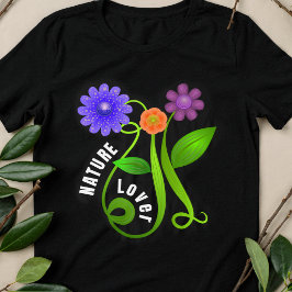 Camiseta Amante da Natureza Colorida