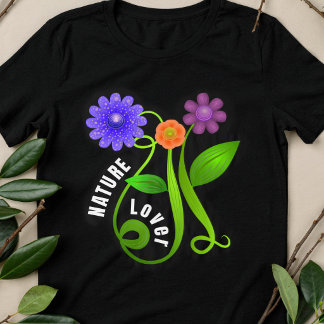 Camiseta Amante da Natureza Colorida